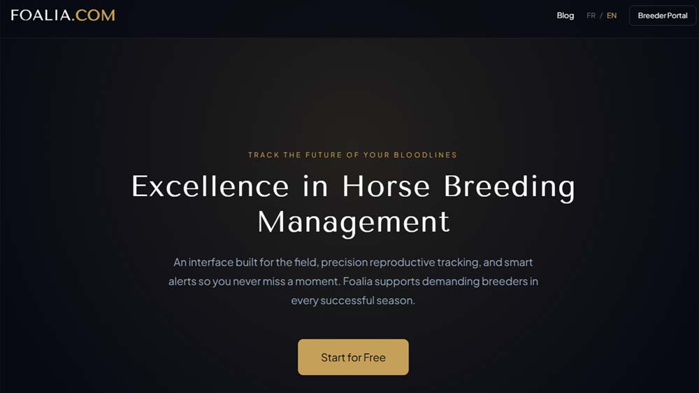 Foalia homepage screenshot